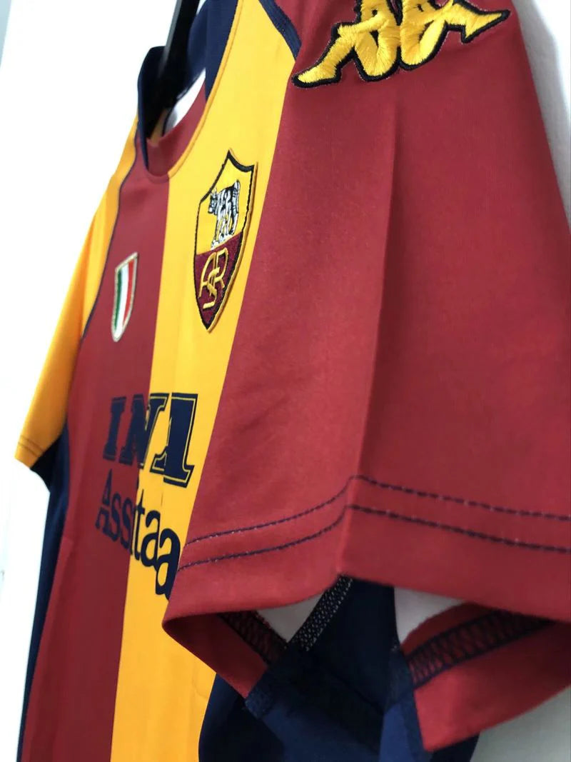 AS Roma 2000–2001 Retro Home Jersey – De Rossi #27