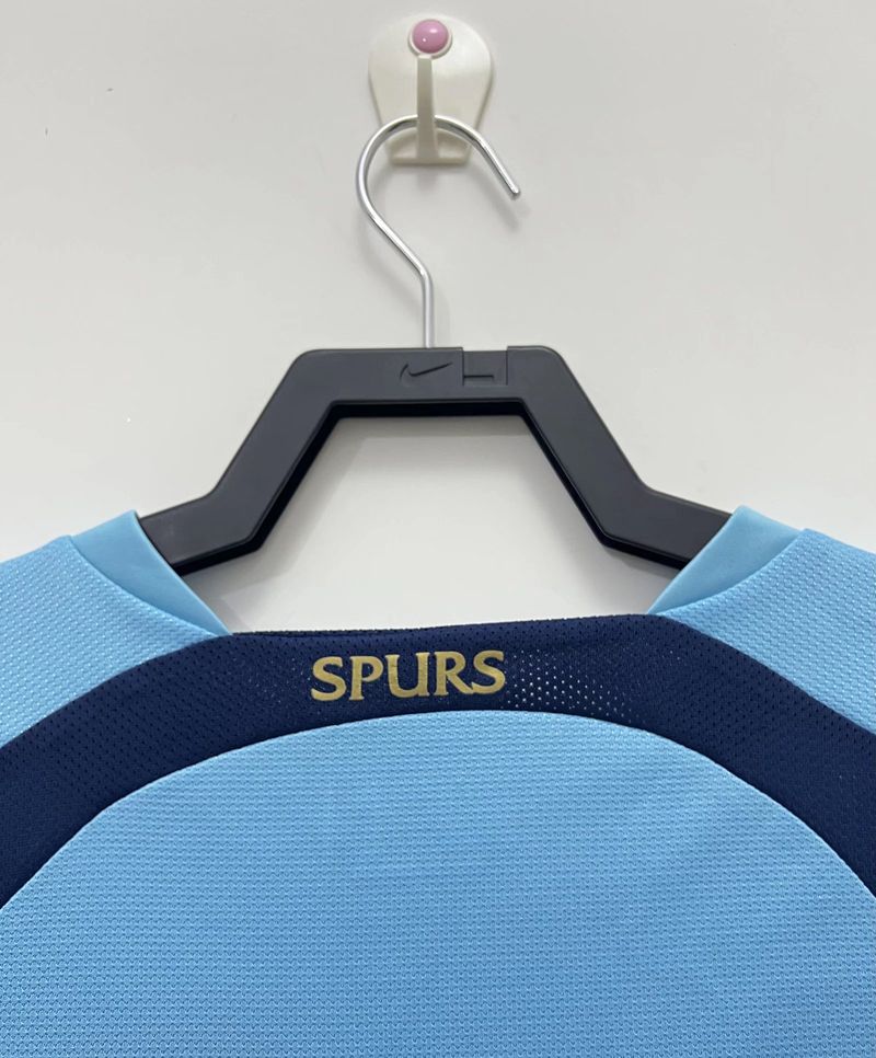 Tottenham Hotspur 2006-2007 Retro Away Blue Jersey Personalized PL UEFA Cup Patch Rare