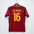 Retro AS Roma 2017-18 Home Jersey #16 De Rossi