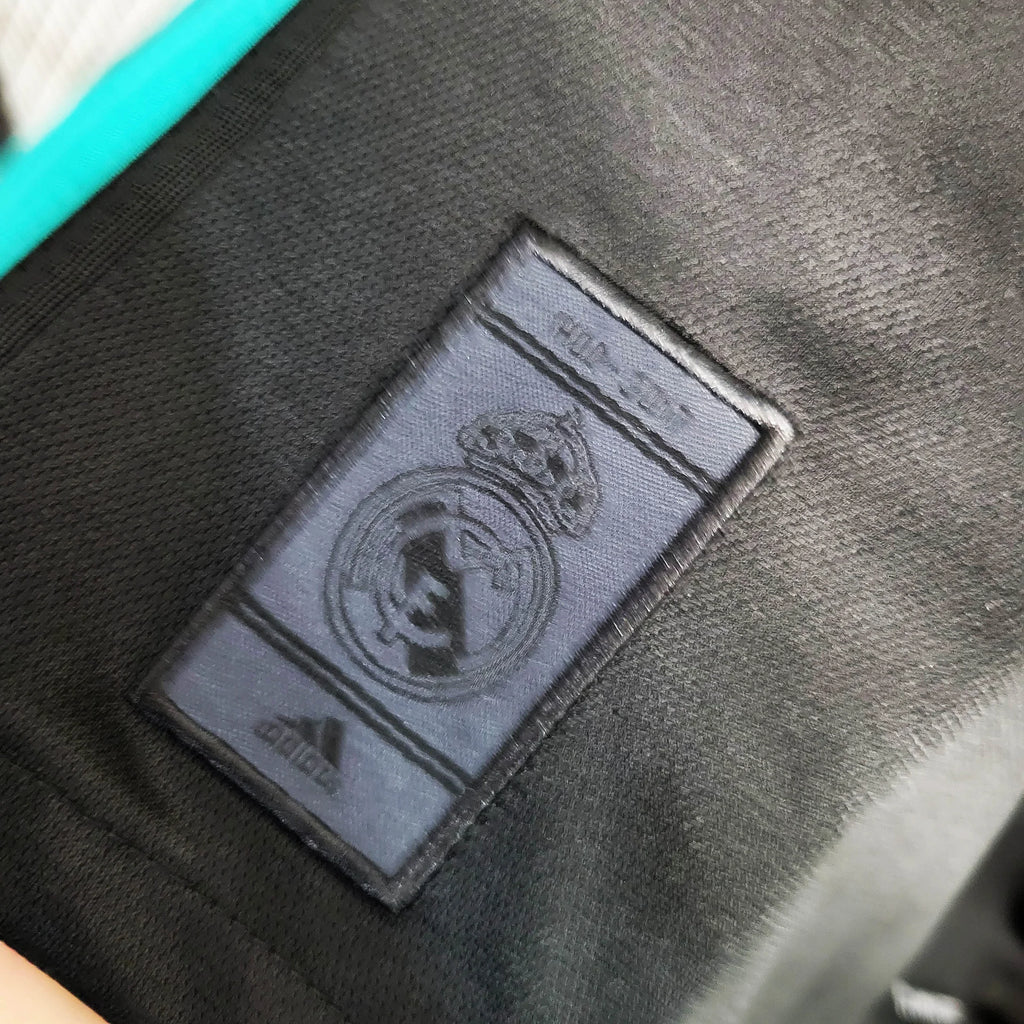 2017/18 Real Madrid Retro Away Black Jersey UCL Personalized