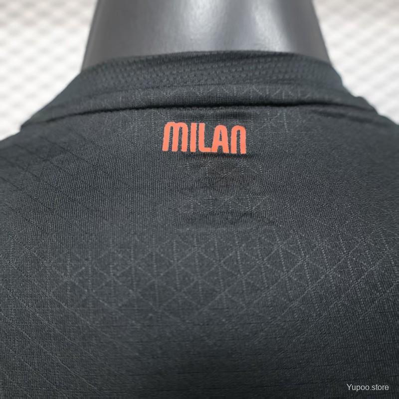 AC Milan 2025-26 Home Jersey – Custom Name & Number | Long Sleeve | S–2XL