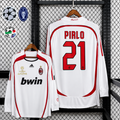 Retro AC Milan 2006-07 Away Jersey Long Sleeve #21 Pirlo