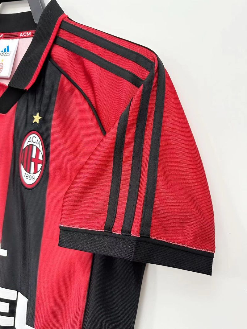 Retro AC Milan 1998-99 Home Jersey #3 Maldini