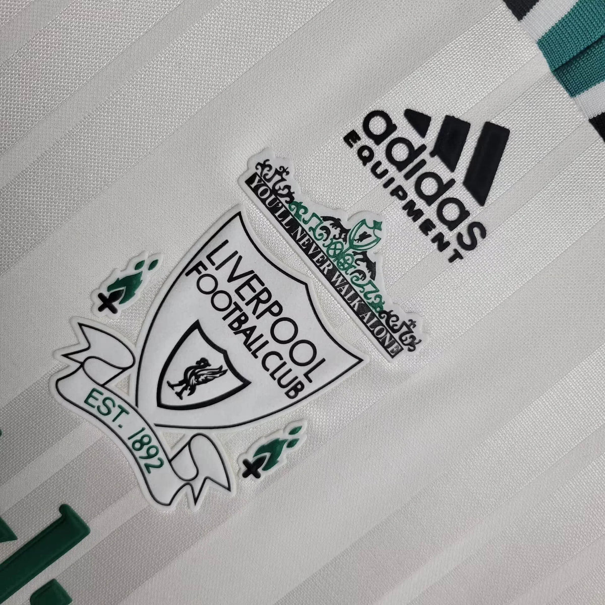 1993-1995 Liverpool Retro White Away Short Sleeve Jersey Personalized PL UCL Patch