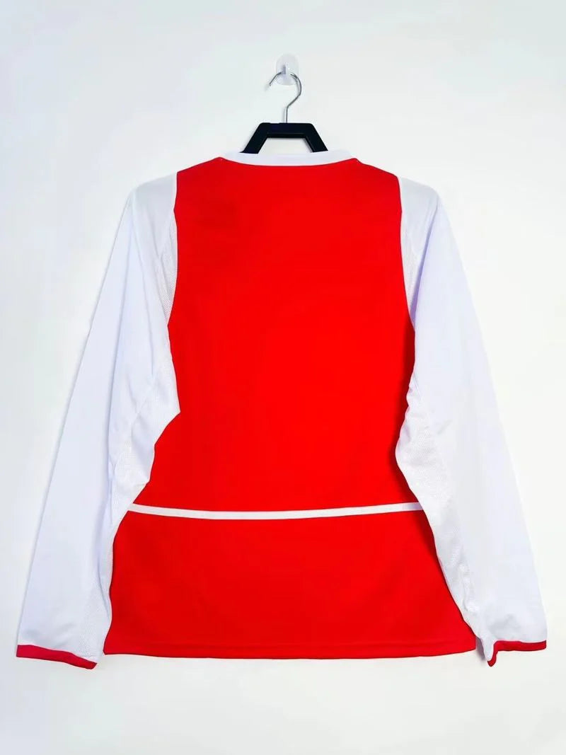 Arsenal FC 2002-2003 Retro Home Jersey | Custom Name & Number Men's Soccer Shirt - Long Sleeve O2 Edition with Optional UCL or Premier League Patches
