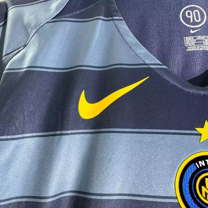 Inter Milan 2004-2005 Retro Third Away Short Sleeve Jersey Serie A UCL Patch Personalized Rare