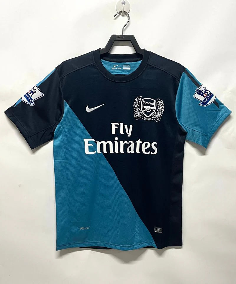 Arsenal FC 2011-2012 Retro Third Jersey | Robin van Persie #10 Men's Soccer Shirt - Short Sleeve 125th Anniversary Edition with Optional Premier League Patches