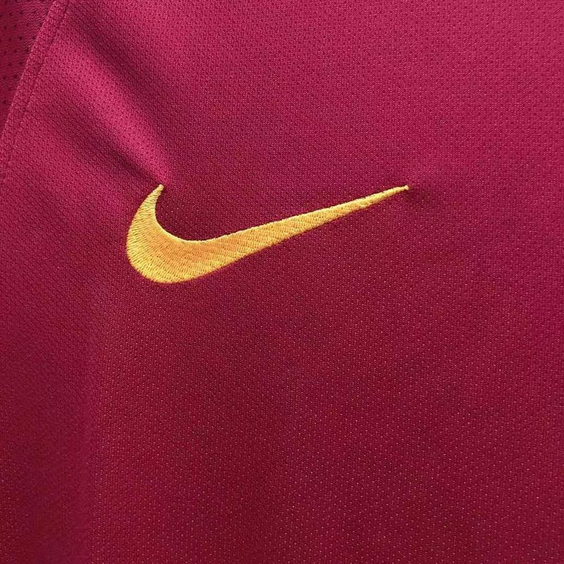 Retro AS Roma 2017-18 Home Jersey #9 Dzeko