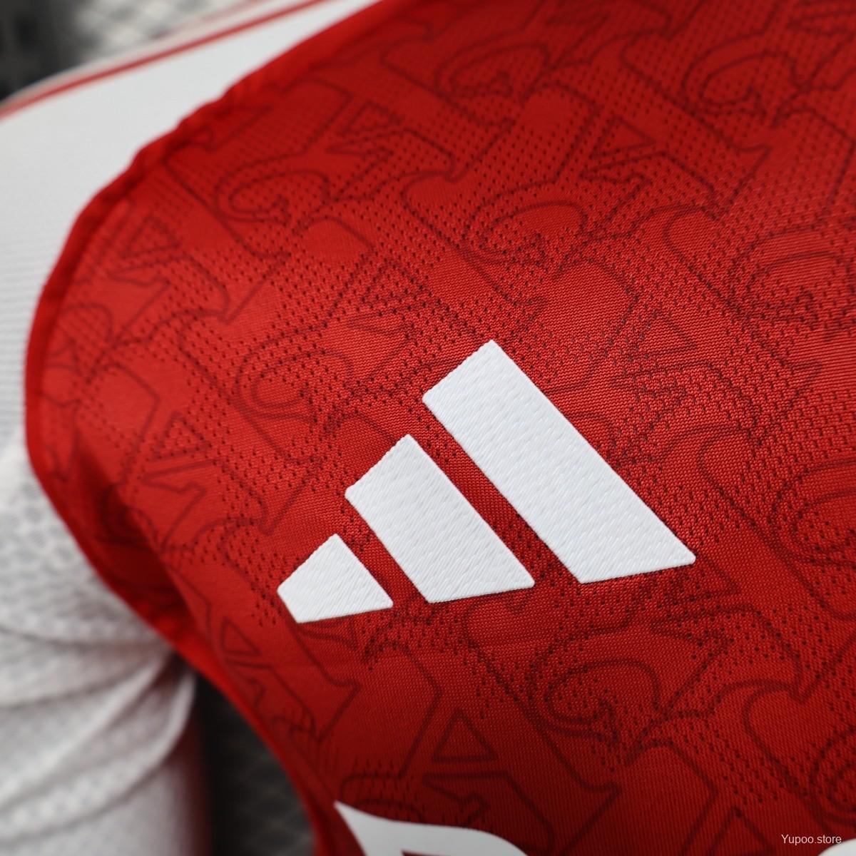 Arsenal 2025-26 Home Long Sleeve Jersey | Customizable | UCL & Premier League