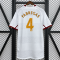 Arsenal FC 2007-2008 Retro Away Jersey | Cesc Fàbregas #4 Men's Soccer Shirt - Short Sleeve White Edition with Optional Premier League Patches