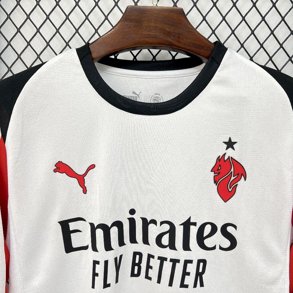AC Milan 2025-26 Away Jersey – Custom Name & Number | Long Sleeve | S–2XL