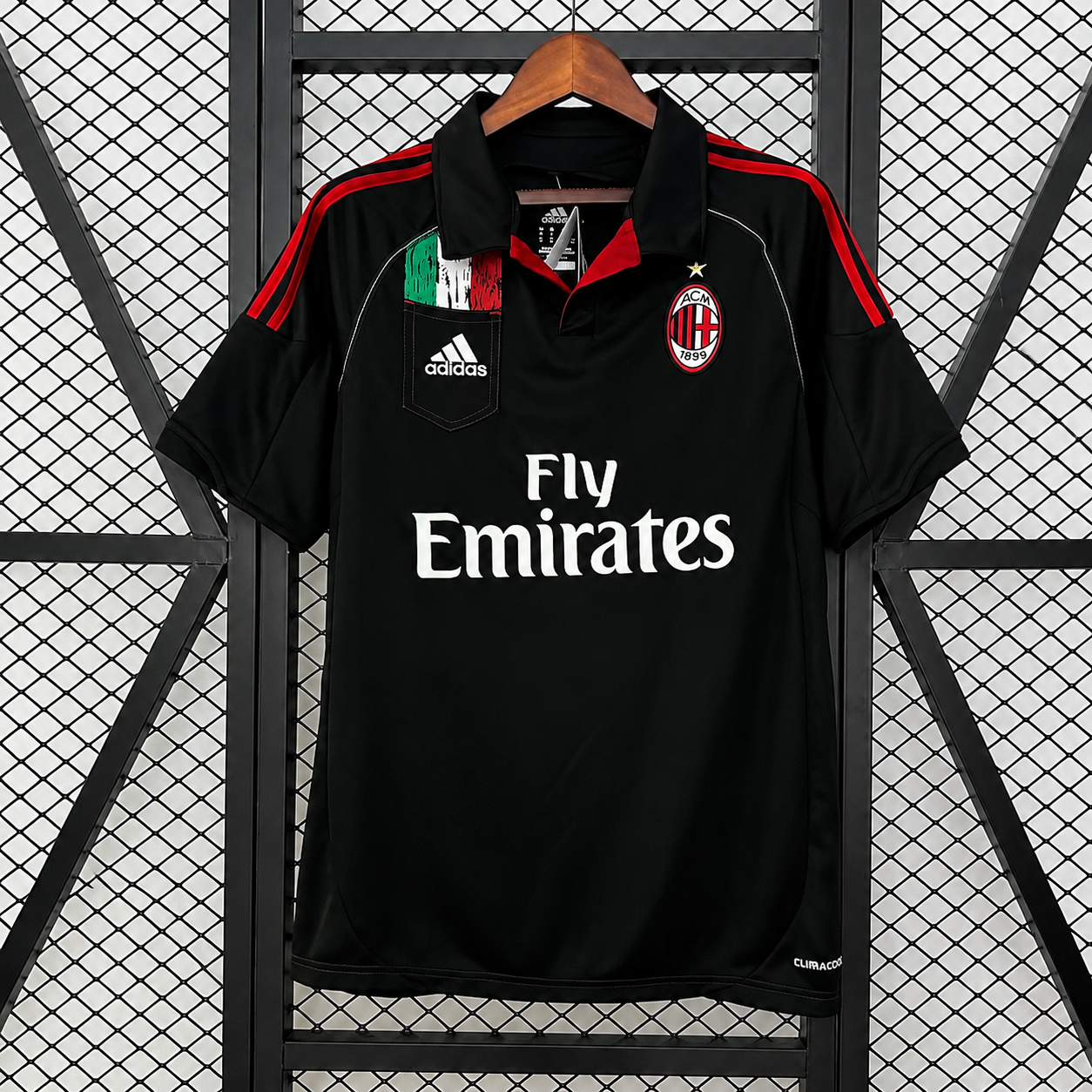 Retro AC Milan 2012-13 Black Jersey Short Sleeve