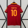 Retro AS Roma 1998-99 Home Jersey #10 Totti