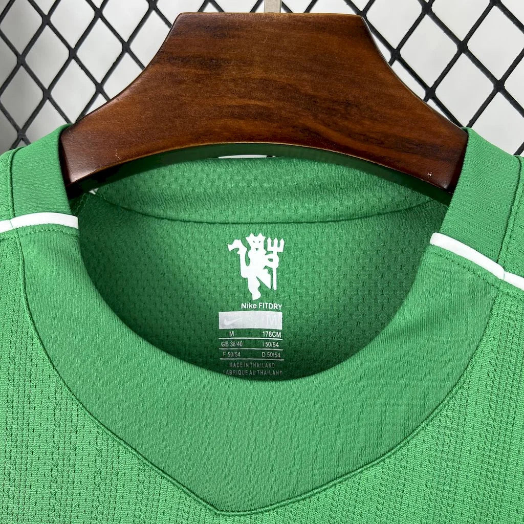Manchester United 2007-2008 Retro GK Green Long Sleeve Jersey #1 Van der Sar Personalized PL Rare