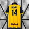 Arsenal FC 2001-2002 Retro Away Jersey | Thierry Henry #14 Men's Soccer Shirt - Short Sleeve "Double Champions" Edition with Premier League Patches