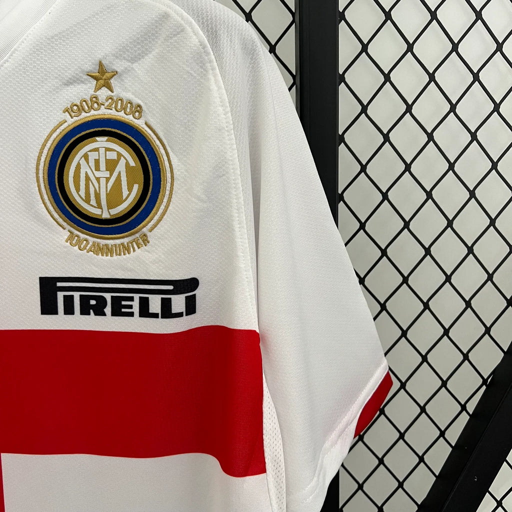 Inter Milan 2007-2008 Retro Third Away Short Sleeve Jersey #8 Ibrahimovic Serie A UCL Patch Personalized Rare