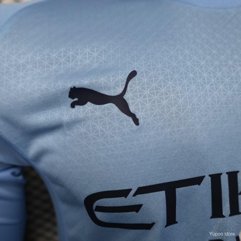 Man City 25-26 Home Long Sleeve Haaland #9