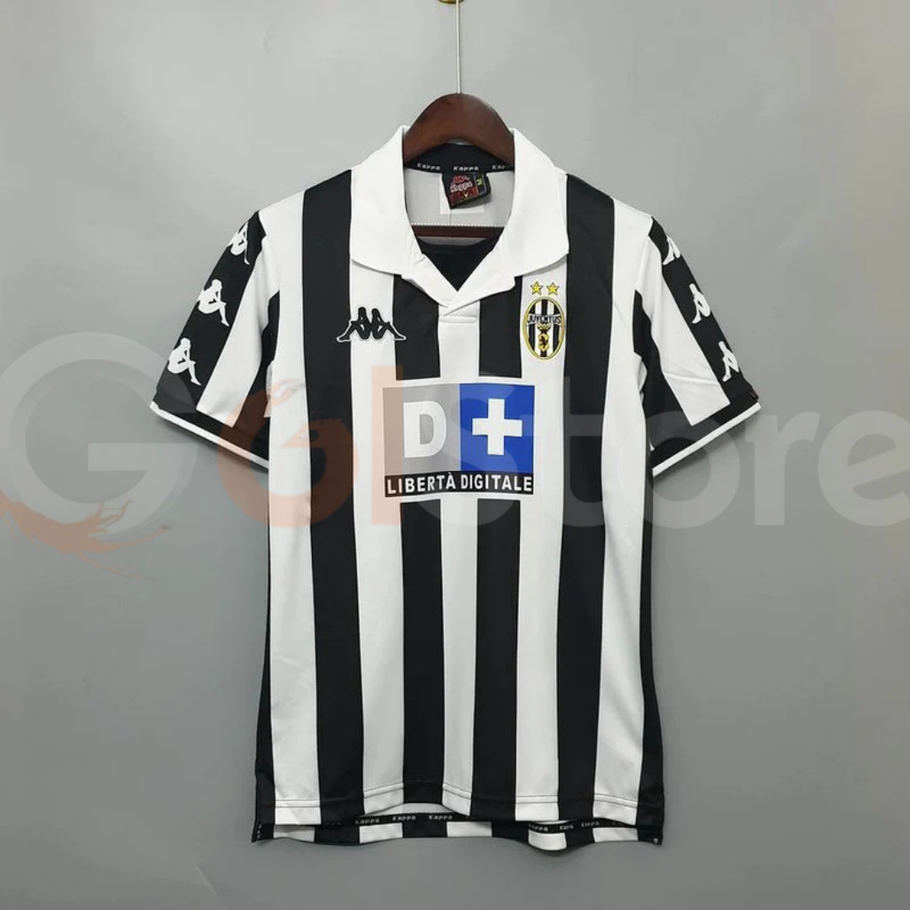 Juventus 1999-2000 Retro Home Short Sleeve Jersey #26 Davids Personalized Rare Collector