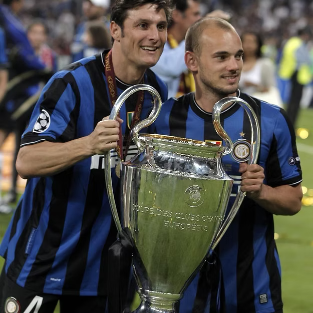 Inter Milan 2009-2010 Retro UCL Final Home Short Sleeve Jersey Personalized Rare Treble