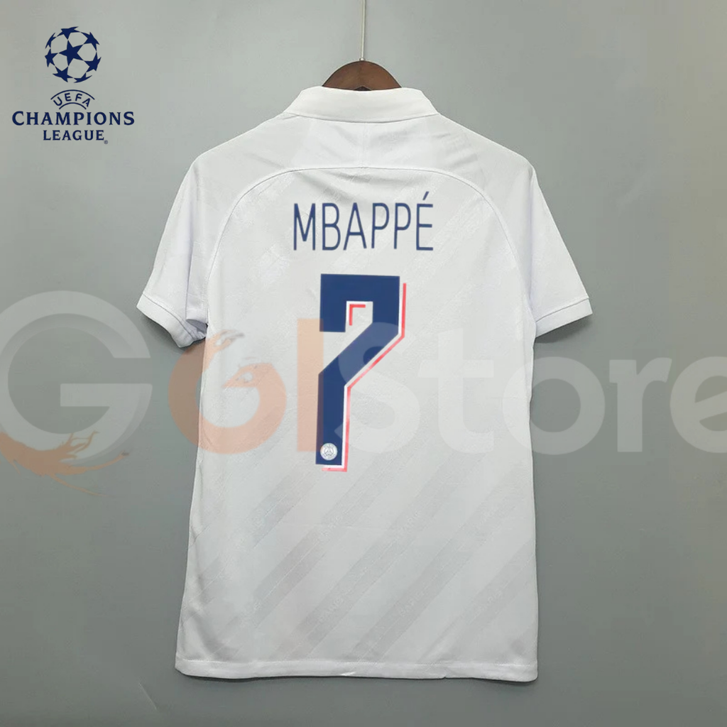 PSG 2019-20 Away Retro Jersey Mbappe #7 UCL