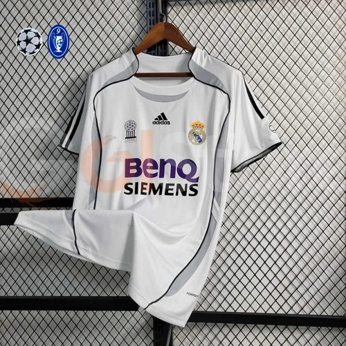 2006/07 Real Madrid Retro Home Jersey #9 Ronaldo UCL