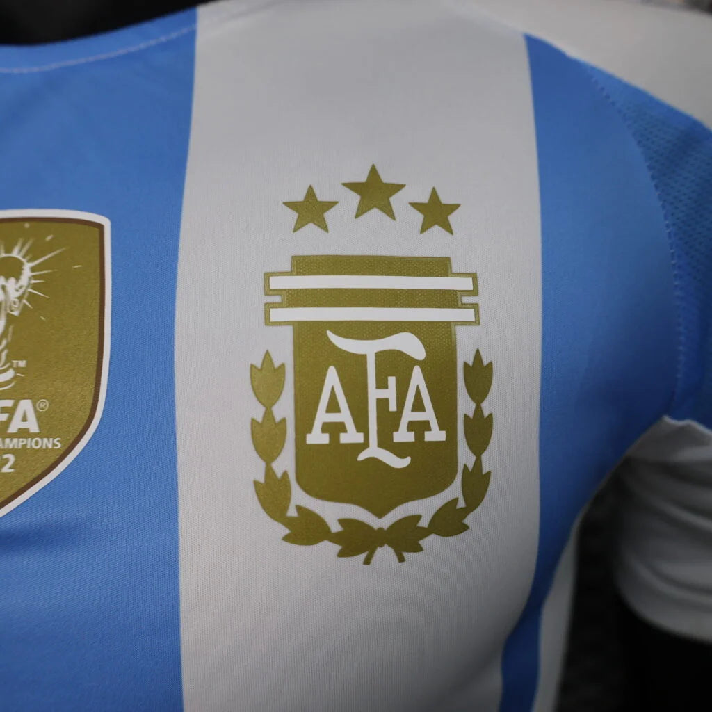 Argentina 2024-25 Home Player Version Short Sleeve Jersey #22 L.Martinez Personalized S-2XL