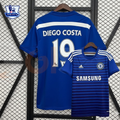 Chelsea FC 2014-2015 Retro Home Short Sleeve Jersey #19 Diego Costa Personalized PL Patch Rare