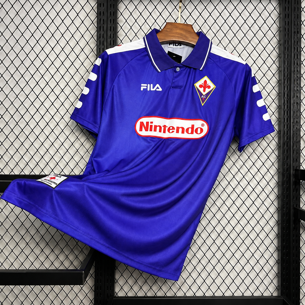 Retro Fiorentina 1998-99 Home Jersey Short Sleeve Custom