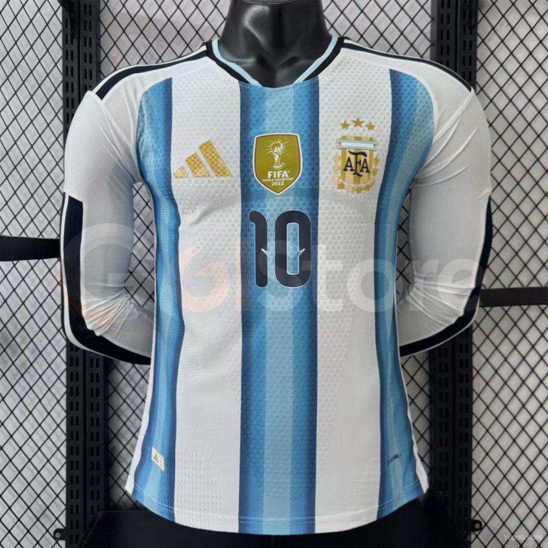 Argentina 25-26 Home Long Sleeve Pro Messi #10