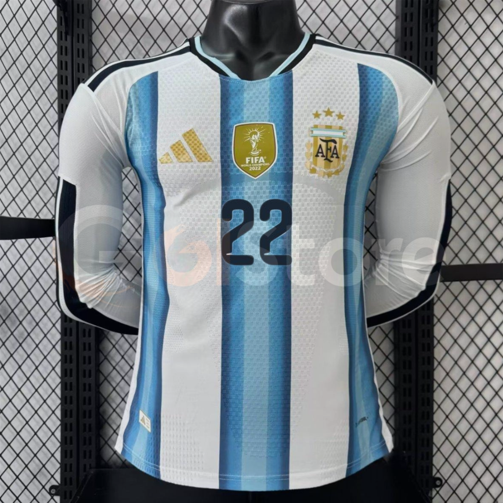 Argentina 25-26 Home Long Sleeve L. Martinez #22