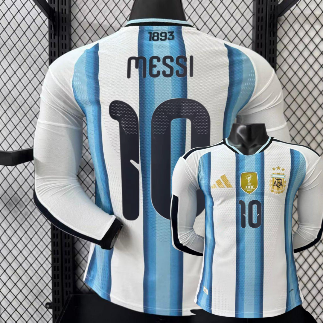 Argentina 25-26 Home Long Sleeve Pro Messi #10