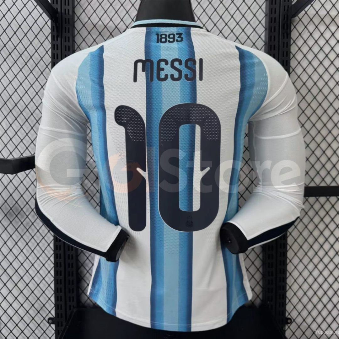 Argentina 25-26 Home Long Sleeve Pro Messi #10