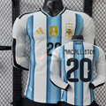 Argentina 25-26 Home Long Sleeve Mac Allister #20