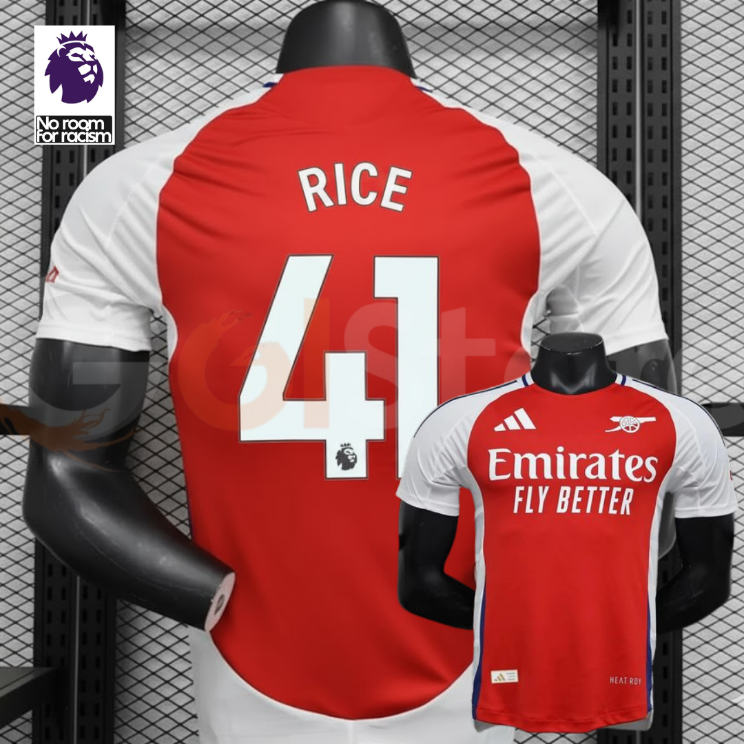 Arsenal 2024-25 Home Jersey | #41 Declan Rice | Premier League