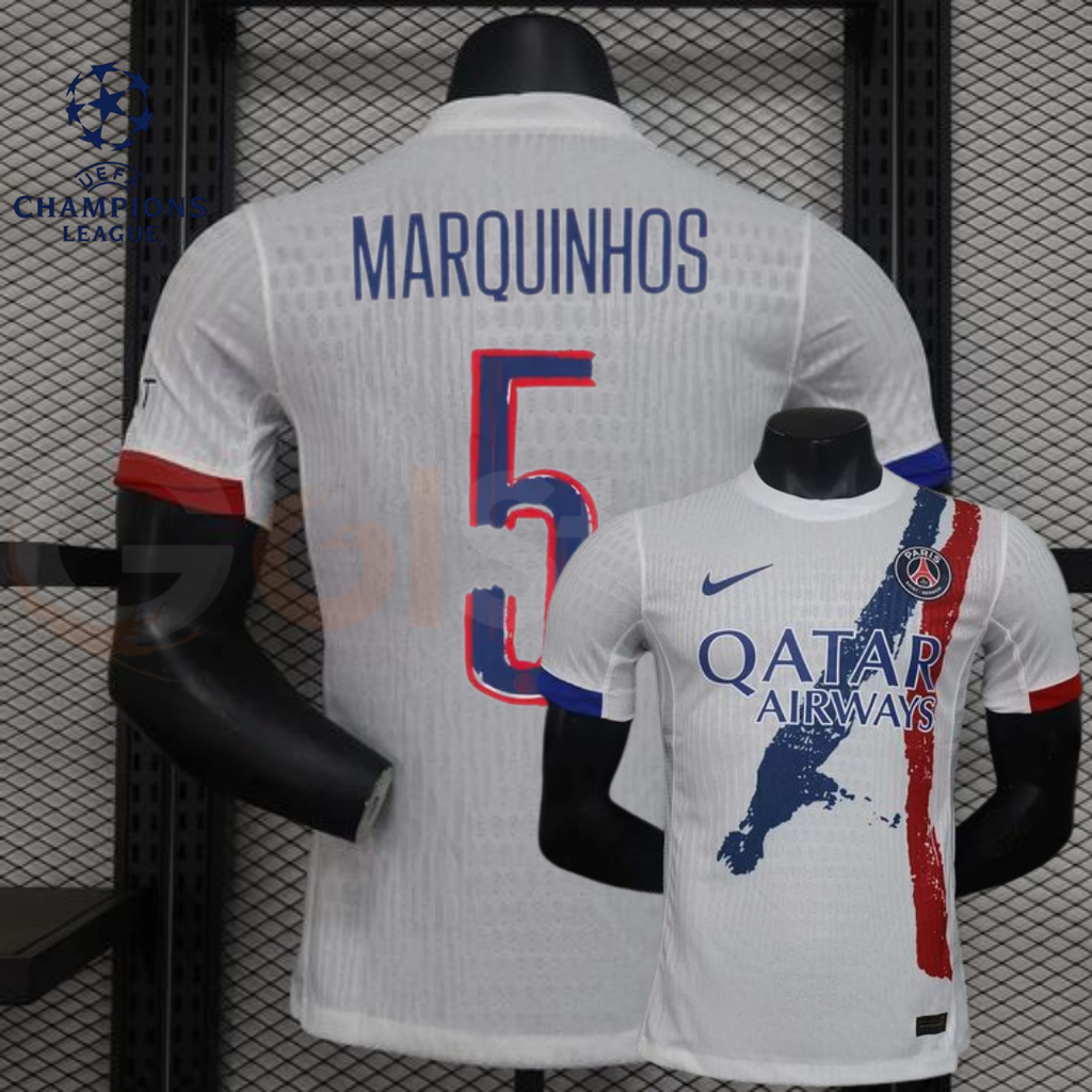 PSG 2024–2025 Away Player Version Jersey – Marquinhos #5