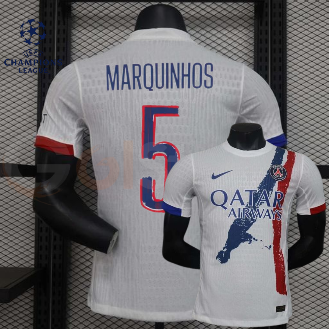PSG 2024–2025 Away Player Version Jersey – Marquinhos #5