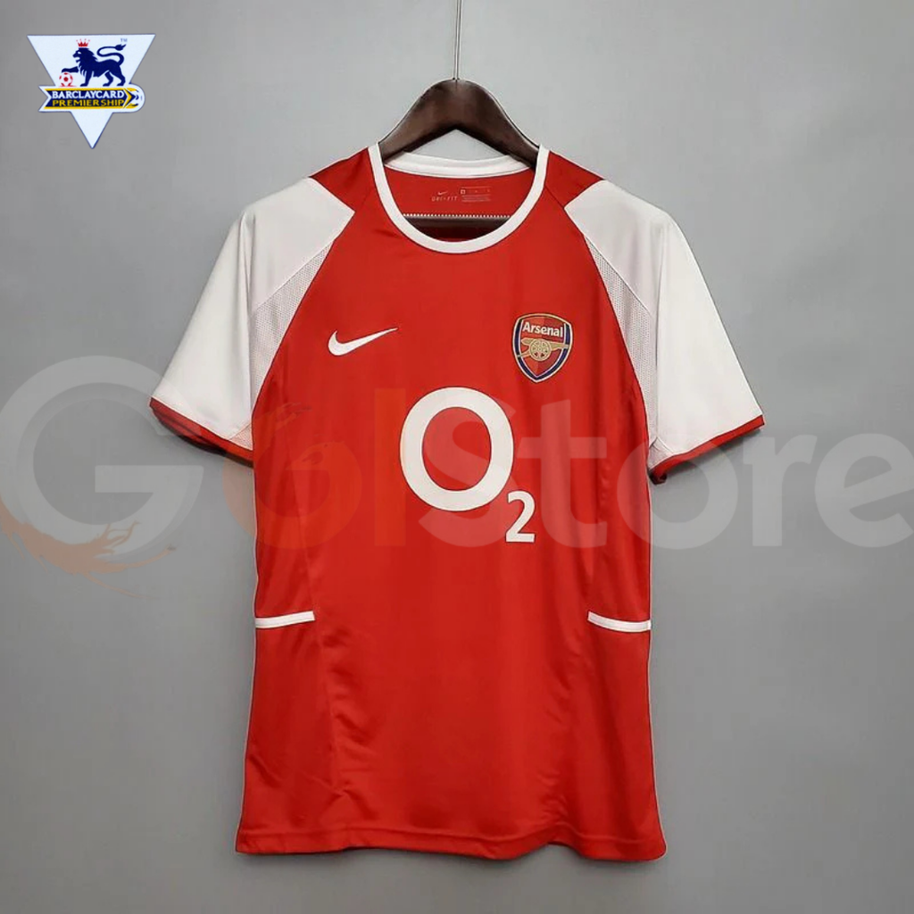 Arsenal 2002-04 Retro Home Jersey | Custom Name & Number | Premier League