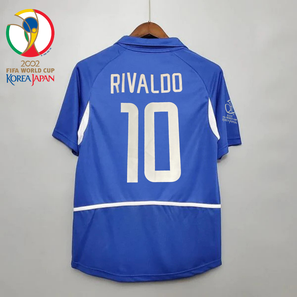 Brazil 2002 Retro Away Jersey – Rivaldo #10