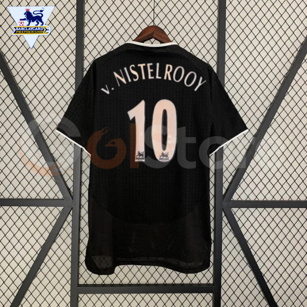 Manchester United 2003-2004 Retro Away Jersey #10 Van Nistelrooy Personalized PL Patch