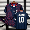 Retro Ajax 1994-95 Away Jersey Short Sleeve #10 Litmanen