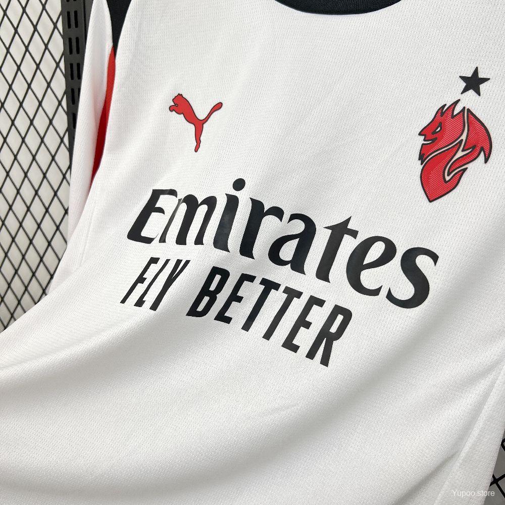 AC Milan 2025-26 Away Jersey – Custom Name & Number | Long Sleeve | S–2XL