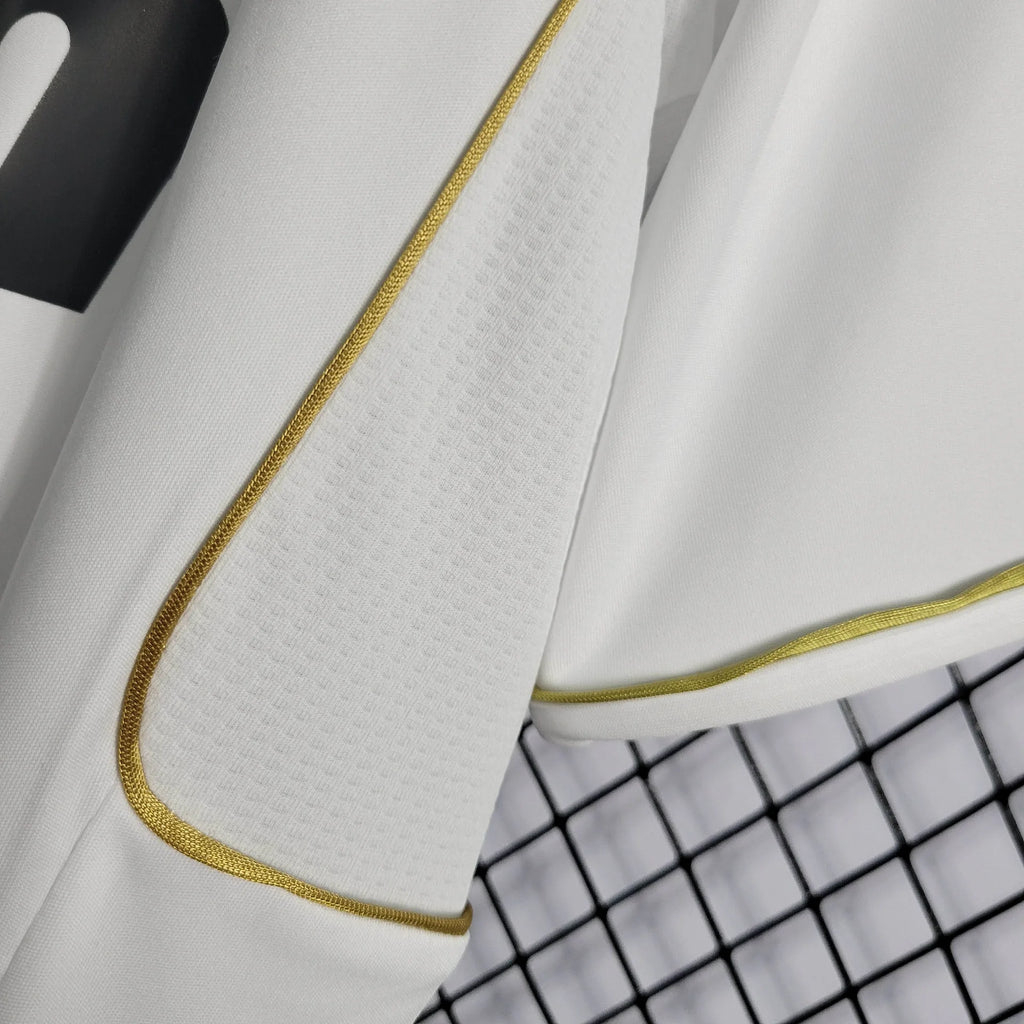 2011/12 Real Madrid Retro Home White Long Sleeve Jersey UCL Patch Personalized