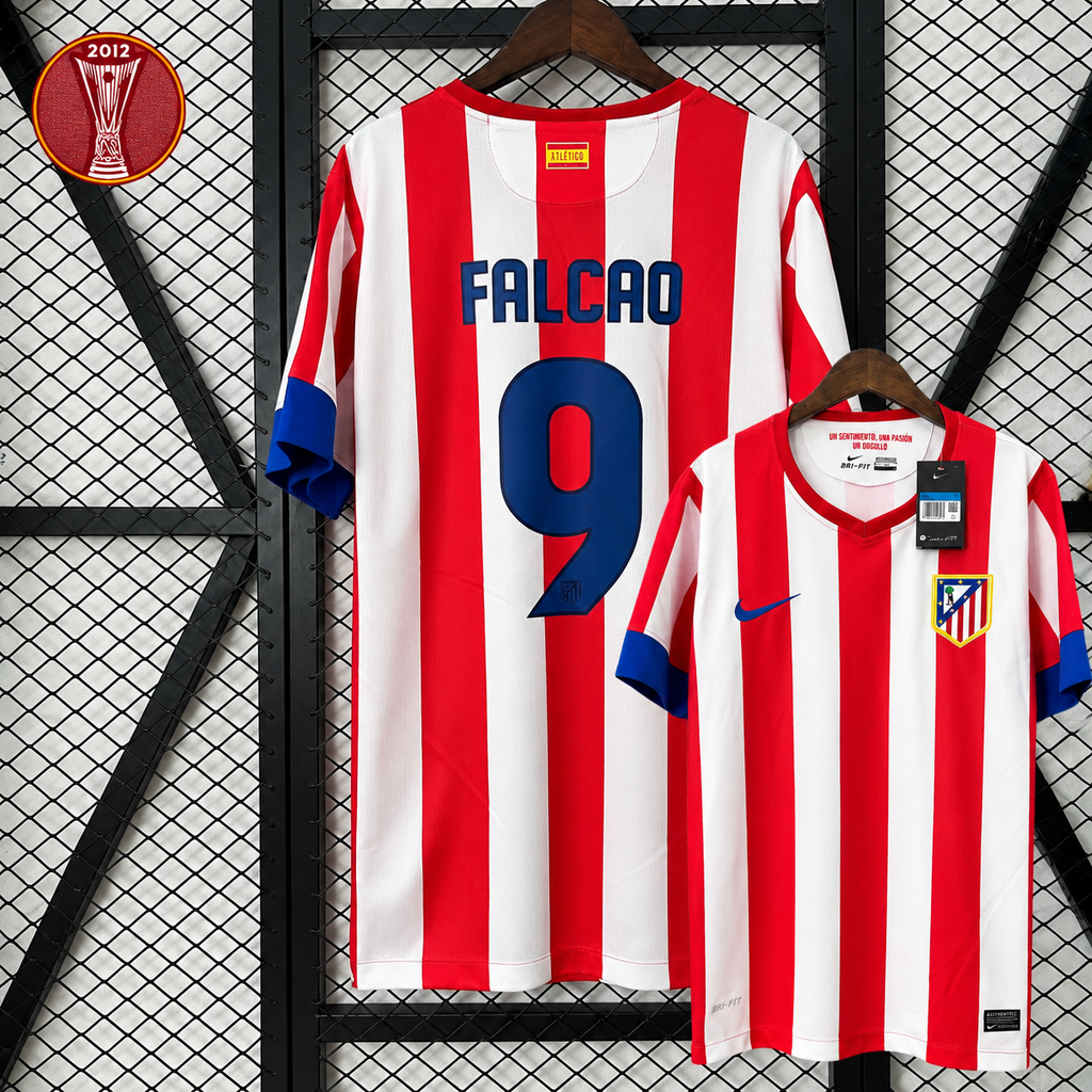 Atlético Madrid 2012-13 Retro Home Jersey – Falcao 9 | Short Sleeve | S–2XL