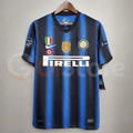 Inter Milan 2010-2011 Retro Home Short Sleeve Jersey UCL Patch Personalized Rare Sneijder Milito Mourinho