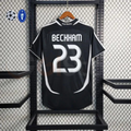2006/07 Real Madrid Retro Away Black Jersey #23 Beckham UCL Personalized