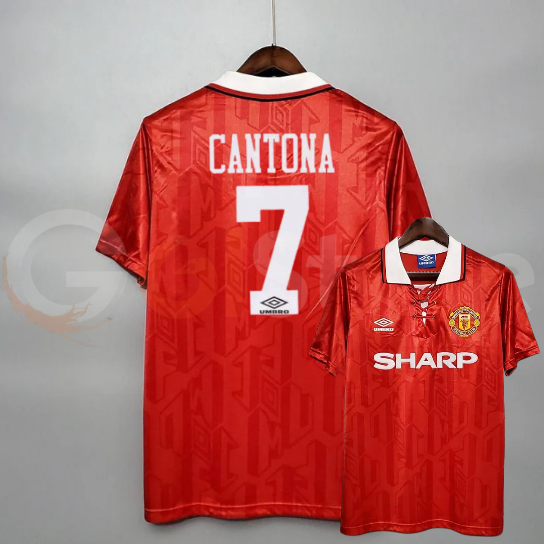 Manchester United 1992-1994 Retro Home Jersey #7 Cantona Personalized