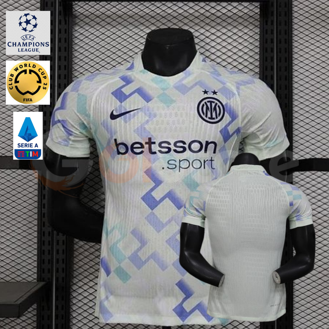 Inter Milan 2025-2026 Away Short Sleeve Jersey UCL Serie A FIFA CWC Patch Personalized S-3XL