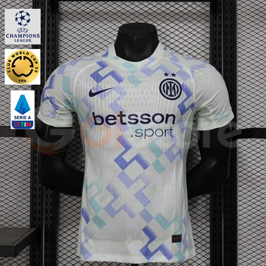 Inter Milan 2025-2026 Away Short Sleeve Jersey UCL Serie A FIFA CWC Patch Personalized S-3XL
