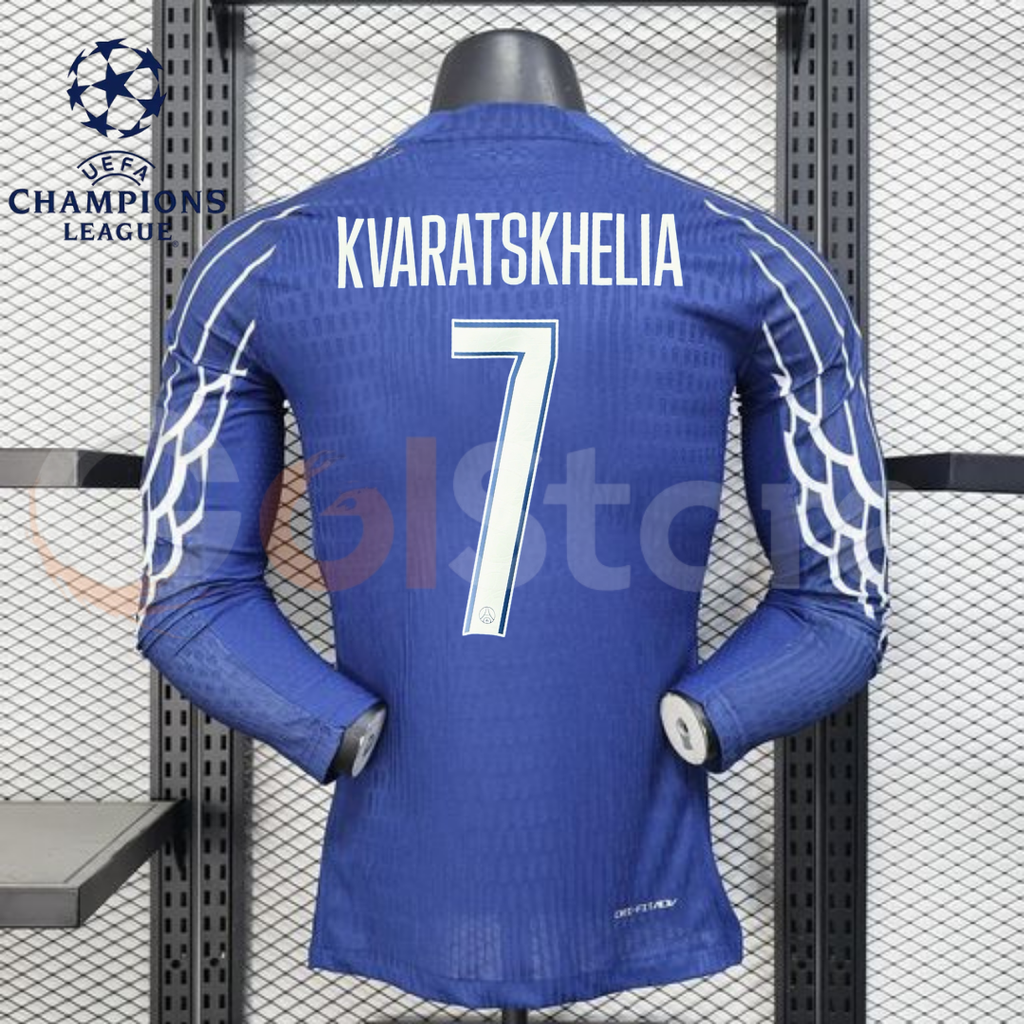 PSG 2025–2026 Third Long Sleeve Player Jersey – Kvaratskhelia #7