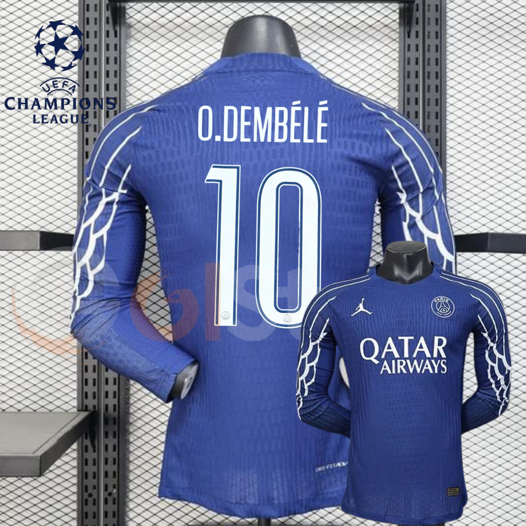 PSG 2025–2026 Third Long Sleeve Player Jersey – Dembélé #10